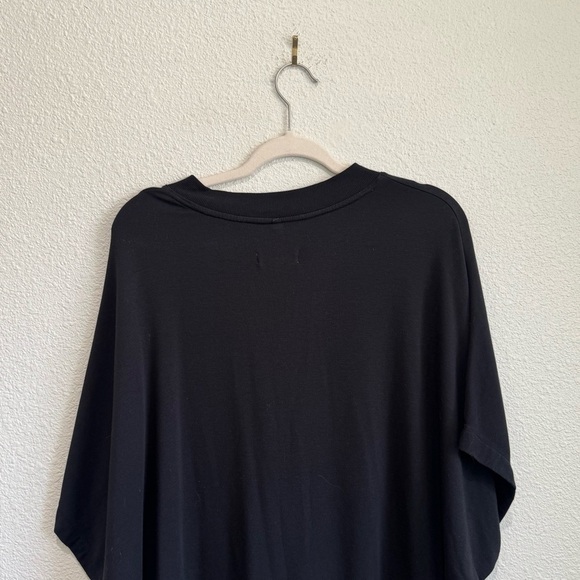 Lou & Grey Womens Large Petite Signature Soft Black Oversized Cozy Blouse Boho - Picture 7 of 8
